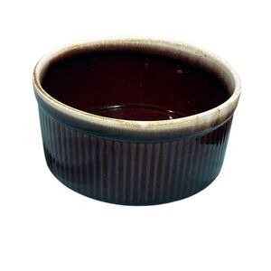 Vintage Pfalzgraff Brown Dip soufflé dish